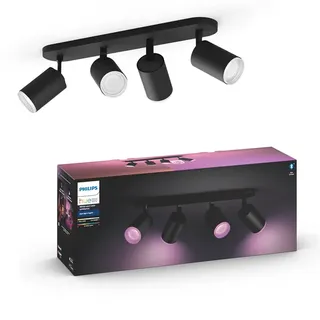 Philips Fugato 4 Leuchtmittel dimmbar schwarz