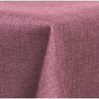 Maltex24 Textil Tischdecke - Leinen Optik - wasserabweisend Eckig 110x140 (Lila, ca. 110 x 140 cm)