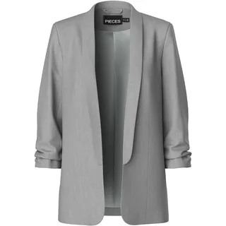Pieces Damen Pcboss Noos 3/4 Blazer Light Grey Melange - XL