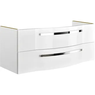 Pelipal Waschbeckenunterschrank Serie 4005 Weiß Hochglanz 115 cm