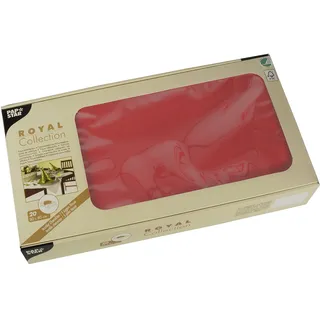 Papstar 20 Mitteldecken, Tissue "ROYAL Collection" 80 cm x 80 cm rot,