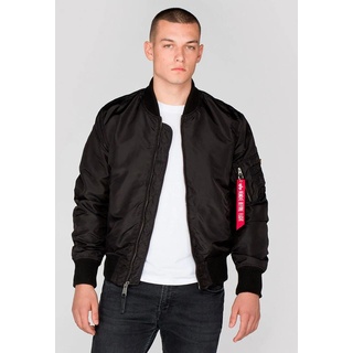 Bomberjacke ALPHA INDUSTRIES "MA-1 TT" Gr. M, schwarz (black) Herren Jacken Bomberjacke Übergangsjacke Übergangsjacken