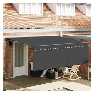 vidaXL Einziehbare Markise 400 x 300 cm anthrazit