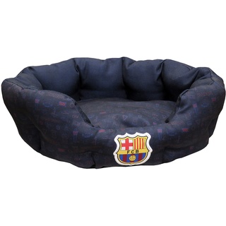 FC Barcelona - Bett für Haustiere, Hunde, Katzen, Hasen, Größe L, 3 Größen erhältlich, Stadionform, unabhängiges Kissen, offizielles Produkt (CyP Brands)