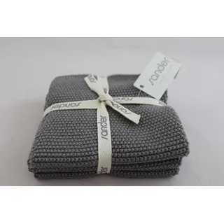 Sander Wischtücher Geschirrtuch Baumwolltuch Öko-Standart 3-er Set 25cm x 25cm Allstars Artikel 11890 Fb. 46 grau 100% Baumwolle gestrickt