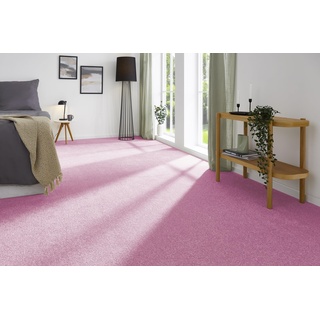 andiamo Teppichboden Izmir einfach zu verlegen - Auslegware Teppichboden - Meterware Bodenbelag - extrem weich mit hoher Trittschalldämmung - weicher feiner Frisé Teppichboden 400 x 300 cm Pink
