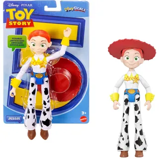 Mattel Disney Pixar Toy Story 5 Jessie-Actionfigur ca. 22 cm großes Cowgirl, 12 Bewegungspunkte, Playscale, filmgetreu, Abnehmbarer Hut, JKV16
