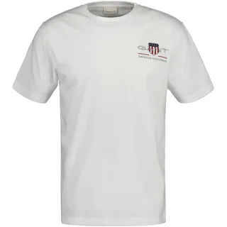 GANT Reg Archive Shield Emb Kurzarm-T-Shirt White M