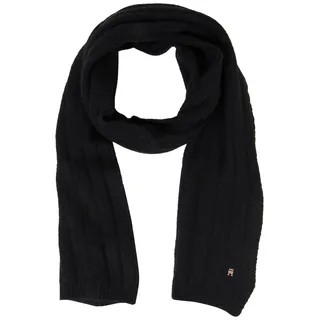 Tommy Hilfiger Damen Schal Timeless Scarf Tuch, Schwarz (Black), Einheitsgröße - Einheitsgröße