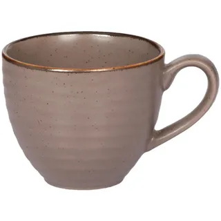 Landscape Kaffeetasse Farmhouse, Taupe, Keramik, Vintage, 270 ml, Lfgb, Handmade Quality, handbemalt, Kaffee & Tee, Tassen, Kaffeetassen