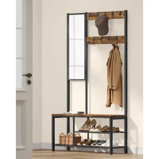VASAGLE Garderobenständer 050 Braun/Schwarz