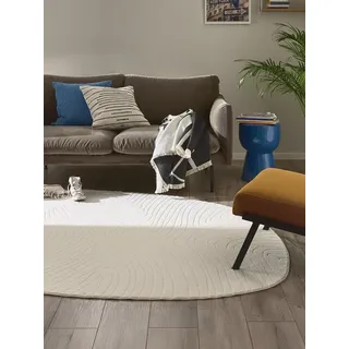 benuta Teppich Pam, rechteckig, Höhe: 6 mm, Kunstfaser, Berber, Ethno-Style, Wohnzimmer weiß 80 cm x 110 cm x 6 mm