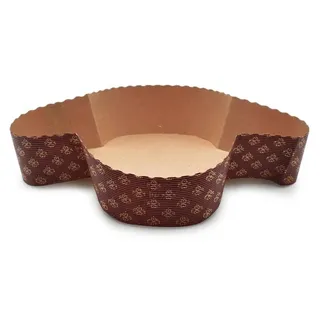 Omgoods – Set mit 5 Papierbackformen für Ostern – 1000 Gramm, ideal für Kuchen - Braun