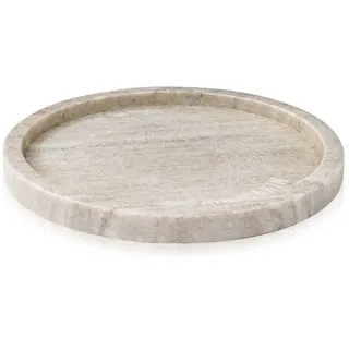 Humdakin - Marmor Tablett, Ø 22 cm, braun