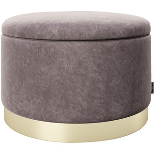 Phoenix Playboy Hocker Playboy, Rosa, Textil, rund, 55x35x55 cm, Stauraum, Wohnzimmer, Hocker, Sitzhocker