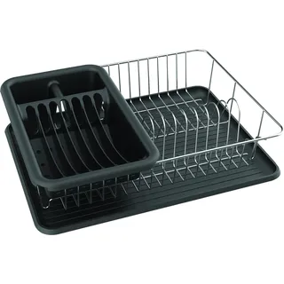 MSV Abtropfgestell 34 x 40 x 3 cm Farbe Schwarz matt