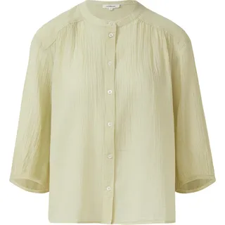 s.Oliver Leichte Baumwollbluse mit 3/4-Ärmeln und Struktur Gelb 38