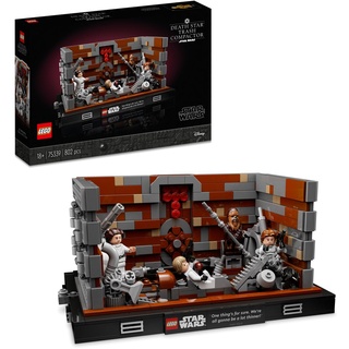 LEGO 75339 Star Wars Müllpresse im Todesstern – Diorama Fanartikel, Set für Erwachsene, baubares Deko-Modell aus Eine neue Hoffnung, Geschenk