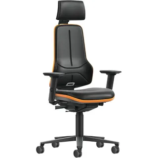 bimos Arbeitsstuhl Kunstleder Orange