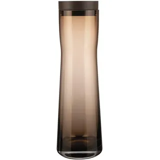 blomus -SPLASH- Wasserkaraffe, Glasgefäß, eleganter Braunton, 1000ml, Farbe Coffee (64283)