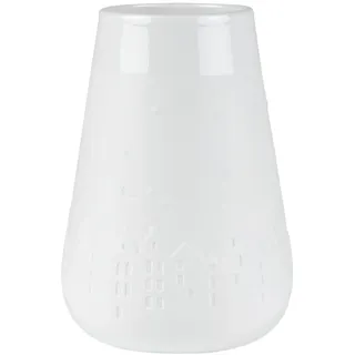 räder Poesie Vase Winterstadt D.14cm, H.20cm, weiß