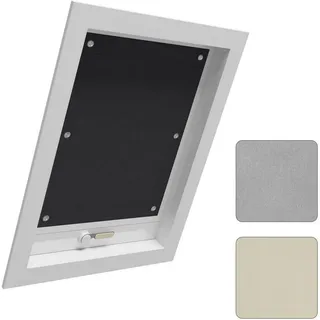 Woltu Thermorollo Dachfenster 96 x 115 cm schwarz