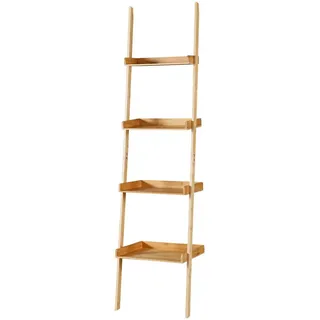 [en.casa] Leiterregal Göinge Bücherregal 176 x 44 x 37 cm Beige