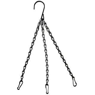 Hängekette Für Den Garten – Schwarze Eisenkette Mit Rostschützender Beschichtung – 5 Größen (35,5 Cm Bis 55,5 Cm) – Für Blumentöpfe, Laternen Und Außendekorationen