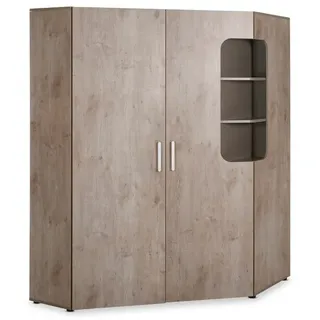 Rudolf Möbel Eckkleiderschrank Max-i 300 x 195 x 195 cm Holzoptik