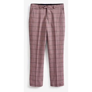Next Anzughose Karierter Anzug im Tailored Fit: Hose (1-tlg) rosa