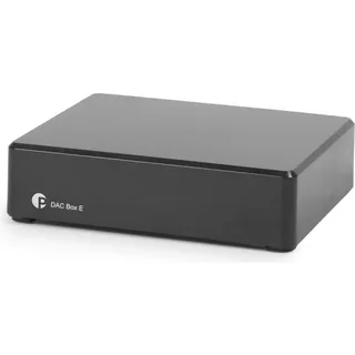 Pro-Ject DAC Box E, D/A-Wandler 24 Bit/192 kHz, koaxial, optisch, Schwarz | 24 Bit/192 kHz, koaxialer und optischer Eingang, SMD Schaltung, rauscharme Komponenten, interne Metallschirmung