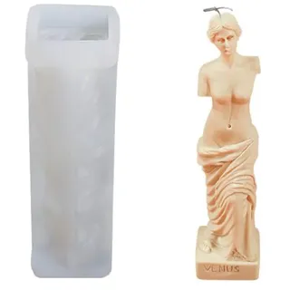 VOANZO Silikon Kerzenform 3D Römische Säule Herstellung Form Kuchen Dekorieren Kerze Herstellung Lieferungen (Venus)