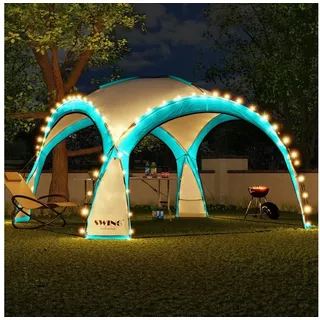 Swing&Harmonie Swing & Harmonie LED Event Pavillon 3,6 x 3,6 m inkl. 2 Seitenteile Türkis