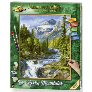 Schipper 609130883 - Malen nach Zahlen Rocky Mountains 40x50cm