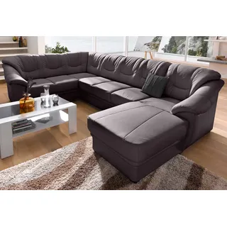 sit&more Wohnlandschaft SIT & MORE "Savona U-Form, B: 320 cm", braun (mokka), B:320cm H:90cm T:211cm, Luxus-Kunstleder;Primabelle-Microfaser;NaturLederKorpus ist mit passendem Luxus-Kunstleder bezogen.
