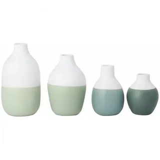 räder Mini Flaschenvasen grün 4er Set