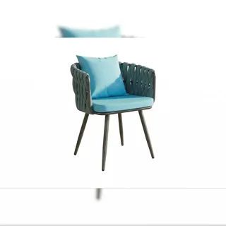 KAWOLA LUSHA Gartenstuhl 62 x 62 x 78 cm grau 1 St.