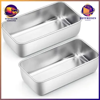 Homikit Kastenform 2er Set Edelstahl 23,5 x 12,6 x 6 cm