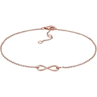 Elli Fußschmuck Damen Fußkettchen Infinity in 925 Sterling Silber Rosévergoldet