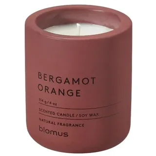 blomus Duftkerze -FRAGA- | Duft Bergamot Orange | Farbe Cedar Wood | Ø 6,5 cm | Betonkerze | Aromakerze