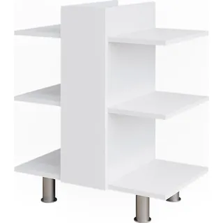 Vicco Waschbeckenunterschrank Fynn 60 x 70 cm mit 6 Ablagen Weiß