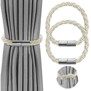 Agger Raffhalter Magnetische Vorhang Raffhalter, Raffhalter für Vorhänge mit Magnet, (2-tlg), Raffhalter für Gardinen Halterung Vorhang Halter Gardinen zubehör