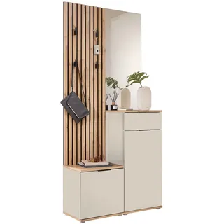 moebel-dich-auf Garderobenschrank EASY 88 x 195 x 35 cm Artisan Eiche