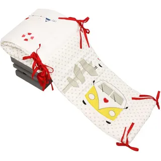 BABY LAL® Nestchen/Bettumrandung "STRANDHAUS & Co." in Maritim - (L) 32 x (B) 190cm | Gr.: onesize