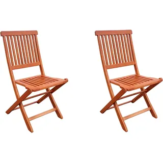 Garden Pleasure Klappstuhl ANGWIN (Set, 2 St), klappbar braun