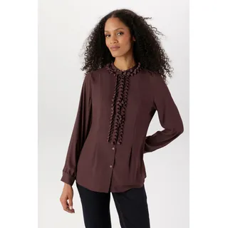 Aniston SELECTED Rüschenbluse Rosenholz 44