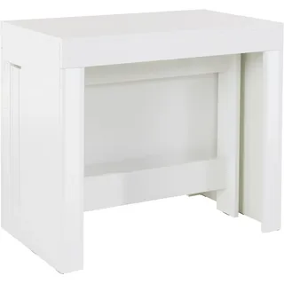 Esstisch INOSIGN "Praktika" Tische Gr. H/T: 77 cm x 51 cm, weiß (weiß hochglanz) Inosign ausziehbar von 90-300 cm