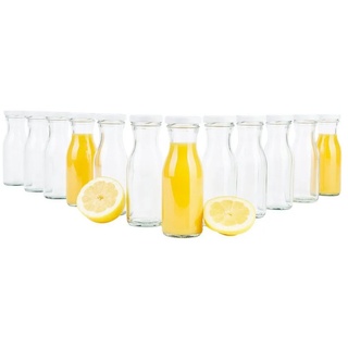 MamboCat Karaffe »12er Set Weithalsflasche Karaffe 150 ml + To 43 Deckel weiß«