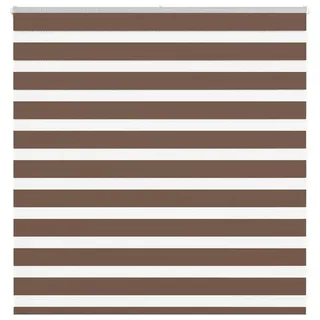 vidaXL Doppelrollo Zebrarollo 140 x 100 cm Braun