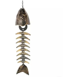 Metall-Fisch-Windspiel zum Aufhängen für den Außenbereich mit einzigartigen Designmerkmalen